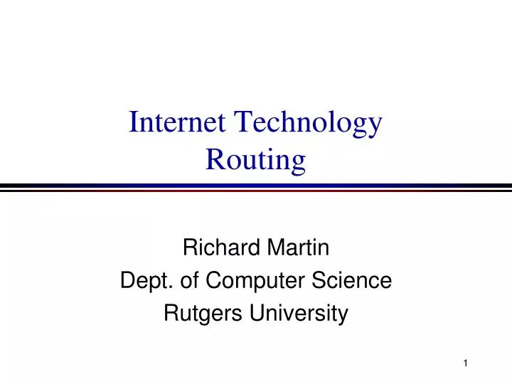 internet technology routing