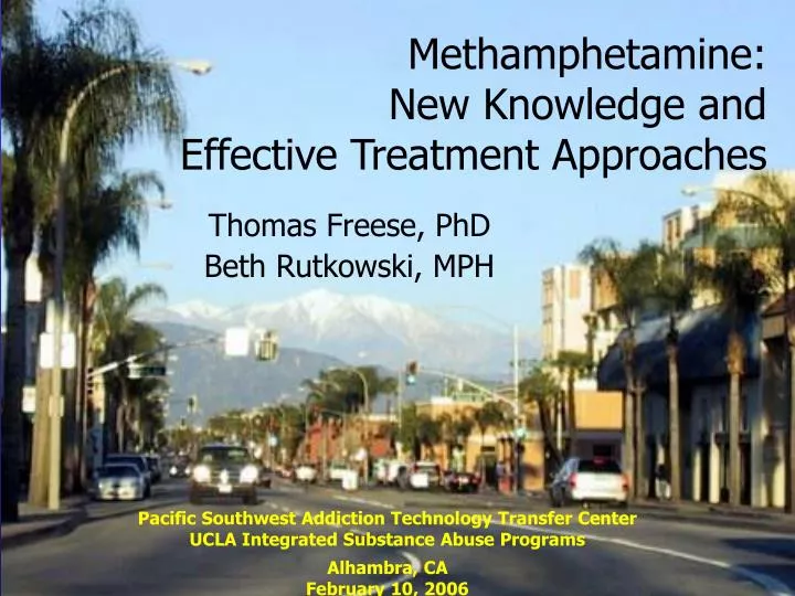methamphetamine new knowledge and effective treatment approaches