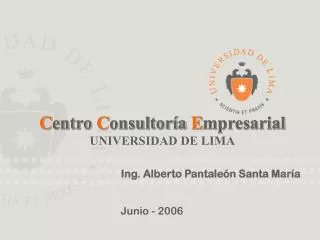 c entro c onsultor a e mpresarial universidad de lima