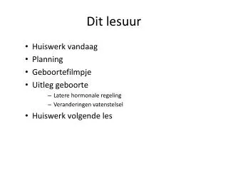 dit lesuur