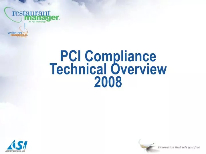 pci compliance technical overview 2008