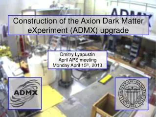 Construction of the Axion Dark Matter eXperiment (ADMX) upgrade