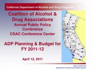 California Department of Alcohol and Drug Programs