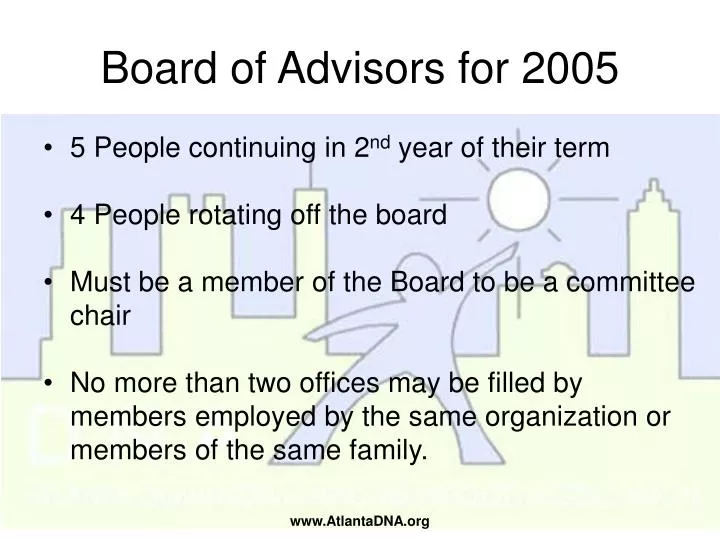 board of advisors for 2005
