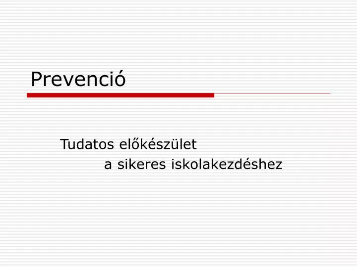 prevenci