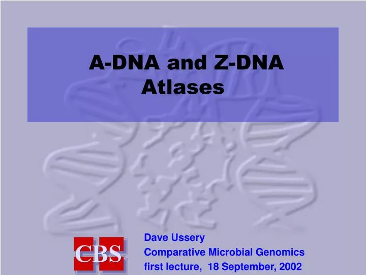 a dna and z dna atlases