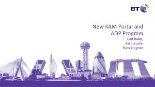 New KAM Portal and ADP Program Gail Baker, Kate Kuehn Russ Loignon
