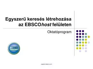 oktat program