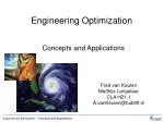 Engineering Optimization - slide 1