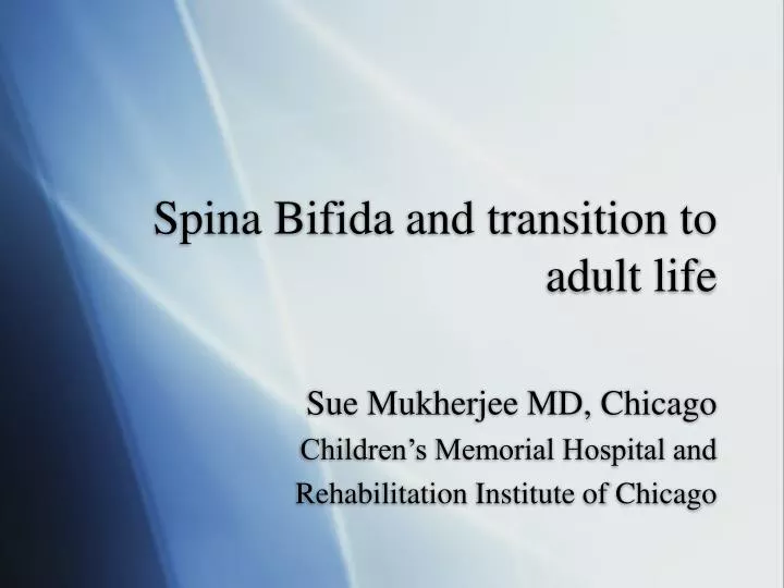spina bifida and transition to adult life