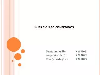 curaci n de contenidos