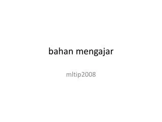b ahan mengajar