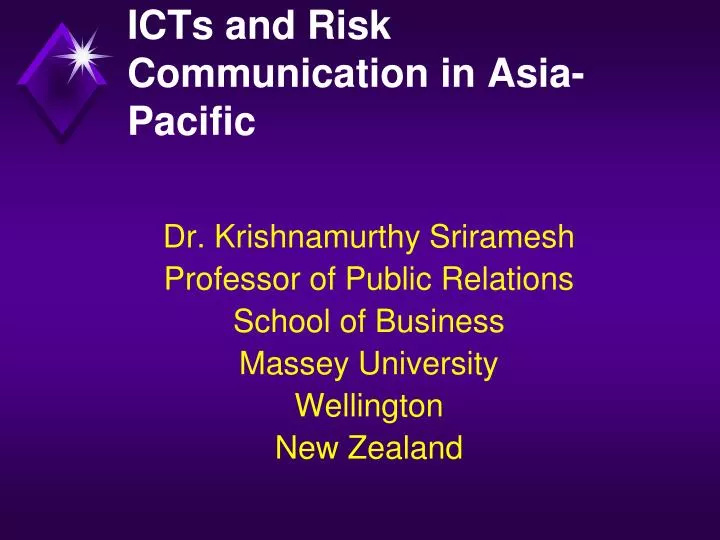 icts and risk communication in asia pacific