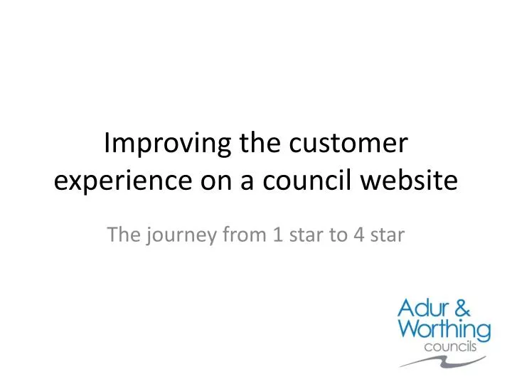 improving the customer experience on a council website
