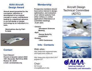 Aircraft Design Technical Committee (ADTC)