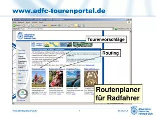 www adfc tourenportal de