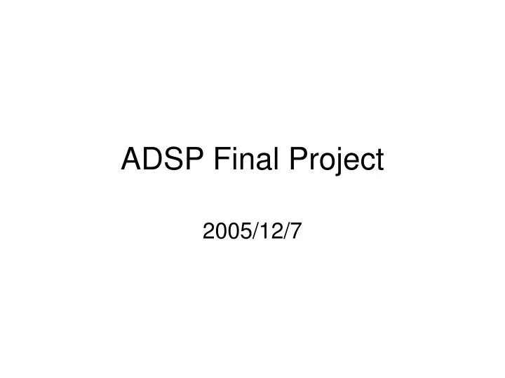 adsp final project