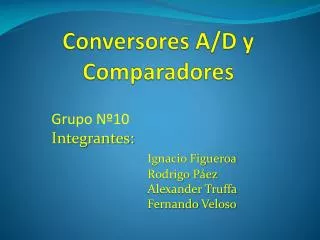 conversores a d y comparadores