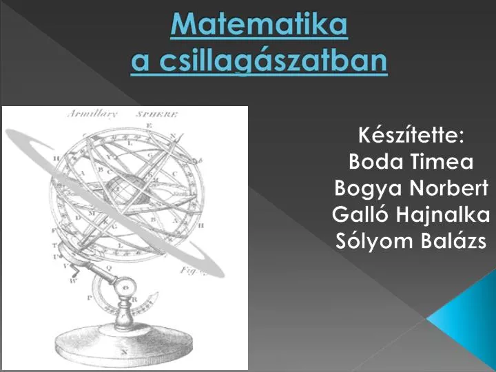 matematika a csillag szatban