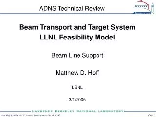ADNS Technical Review