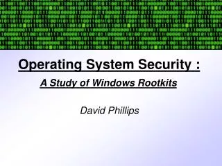 Operating System Security :