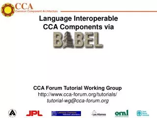 Language Interoperable CCA Components via