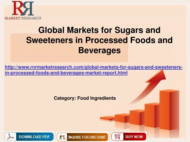 global markets for sugars and sweeteners in processed foods and beverages