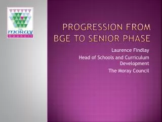 Progression from bge to senior phase