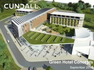 Green Hotel Concepts September 2010