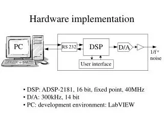 Hardware implementation