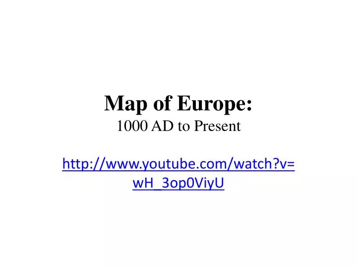 map of europe 1000 ad to present