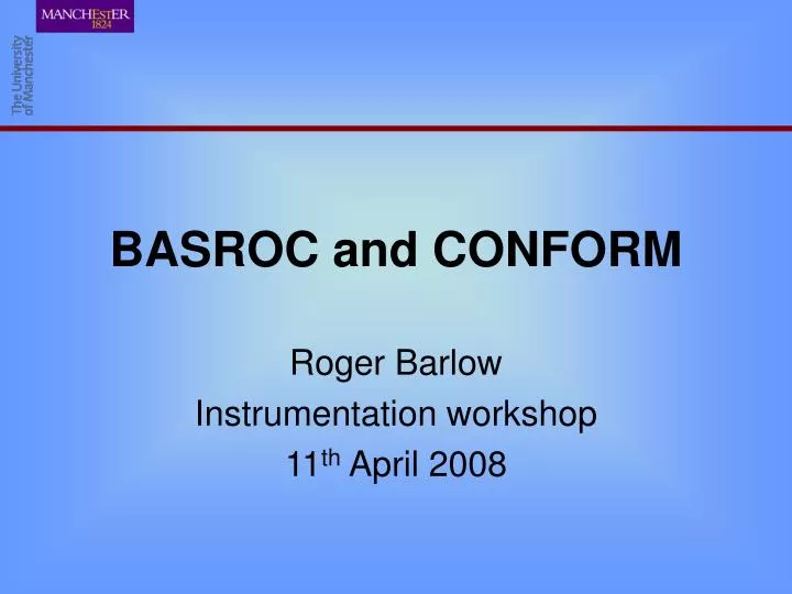 basroc and conform