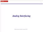 Analog Interfacing - slide 1