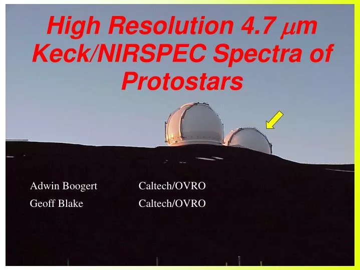high resolution 4 7 m keck nirspec spectra of protostars