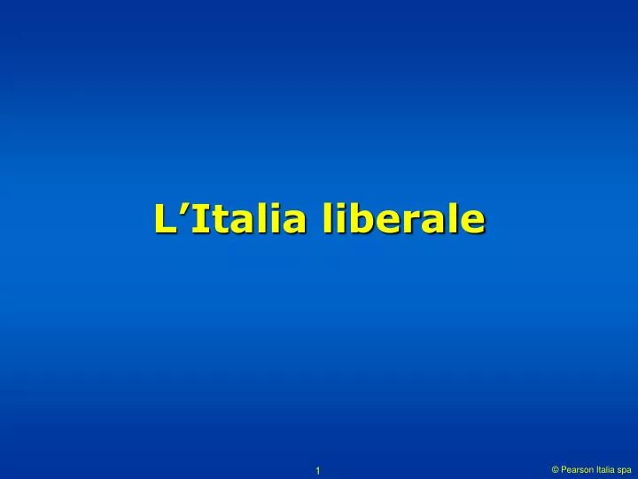 l italia liberale
