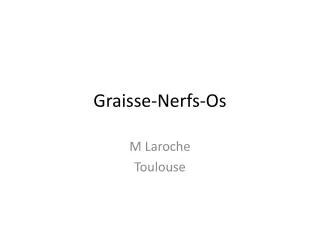 graisse nerfs os