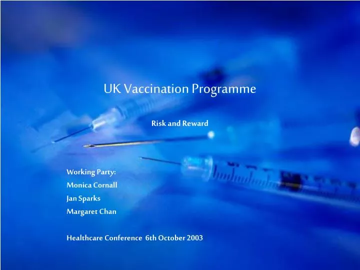 uk vaccination programme