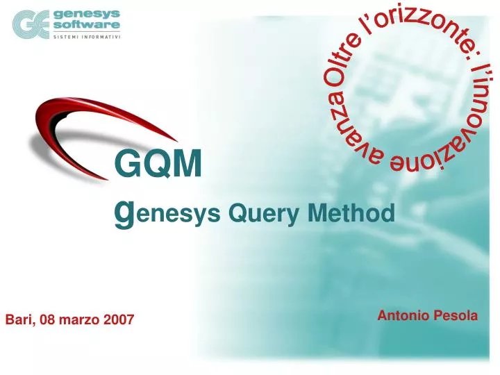 gqm g enesys query method