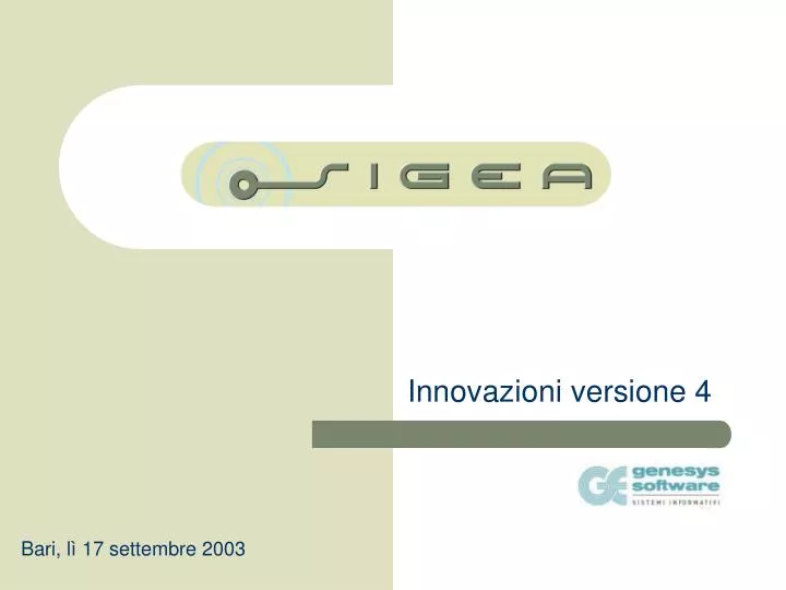 innovazioni versione 4