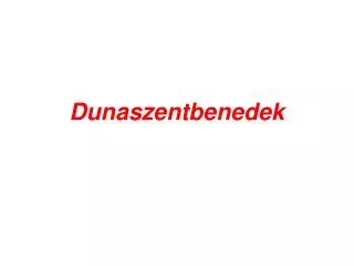dunaszentbenedek