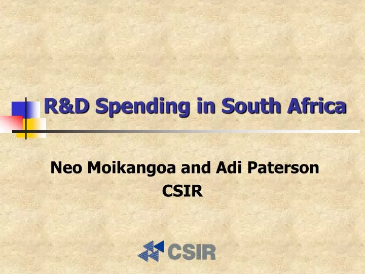 r d s pending in south africa