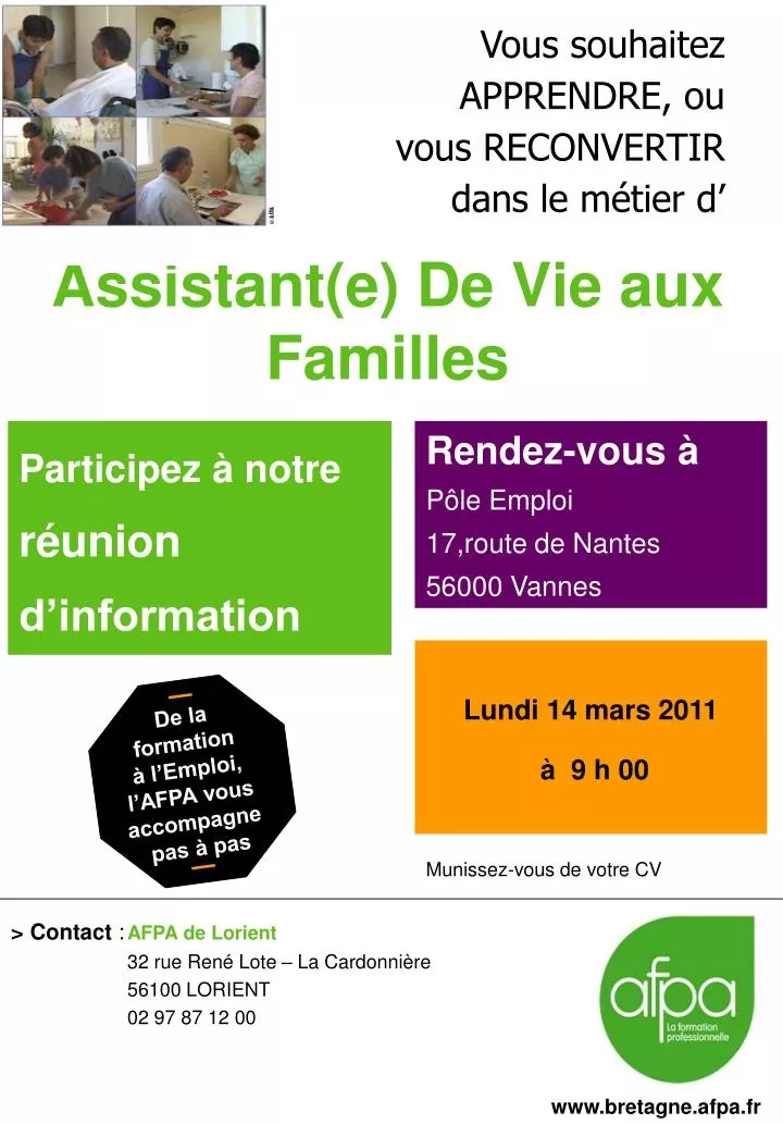 assistant e de vie aux familles