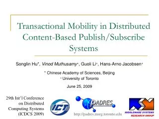 Transactional Mobility in Distributed Content-Based Publish/Subscribe Systems
