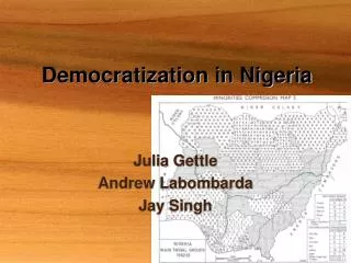 Democratization in Nigeria