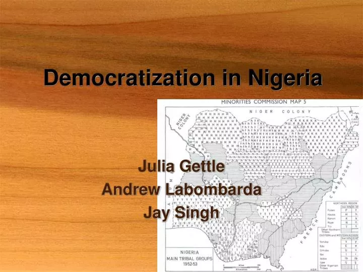 democratization in nigeria
