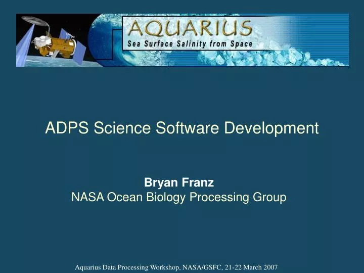 adps science software development