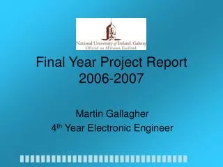 Final Year Project Report 2006-2007