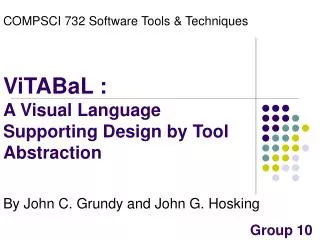 ViTABaL : A Visual Language Supporting Design by Tool Abstraction