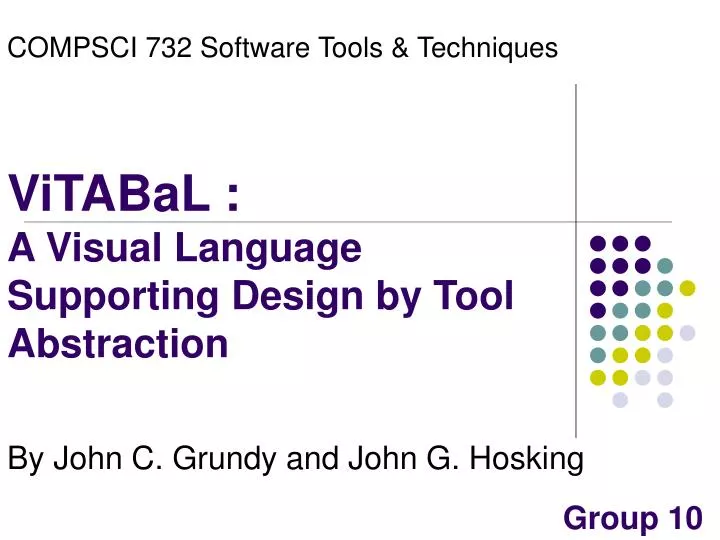 vitabal a visual language supporting design by tool abstraction