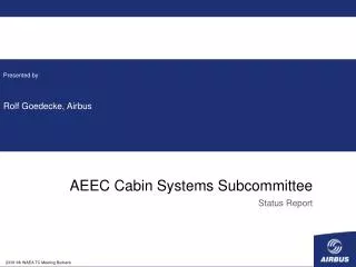 AEEC Cabin Systems Subcommittee